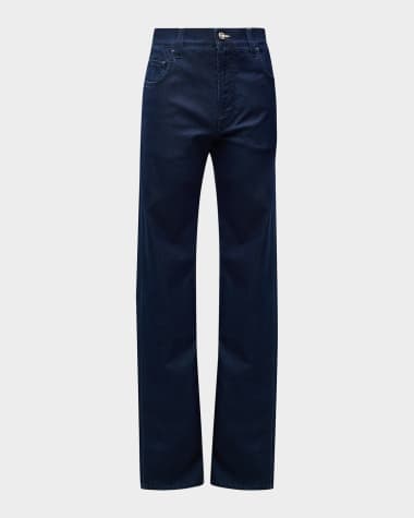 Stefano Ricci Men's Straight-Fit Dark Wash Jeans