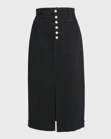 Ulla Johnson The Bea Denim Midi Skirt