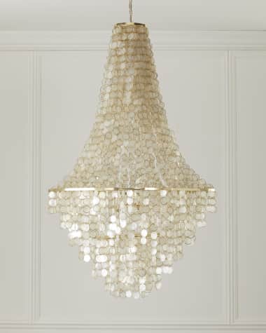 Neiman Marcus Alexandra Capiz Chandelier