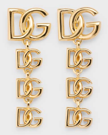 Dolce&Gabbana DG Logo Drop Earrings