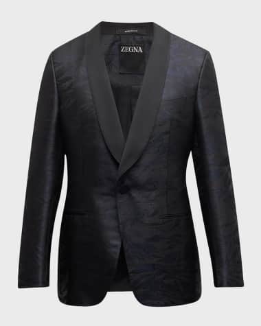 ZEGNA Men's Jacquard Shawl Dinner Jacket