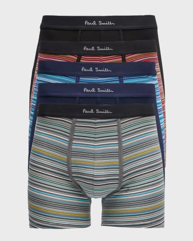 Paul Smith Men's 5-Pack Organic Cotton Trunks
