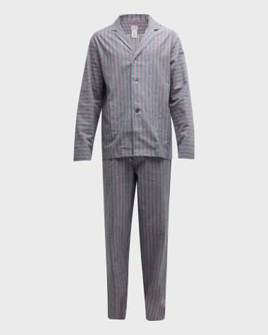 Paul Smith Men's Cotton-Linen Long Pajama Set