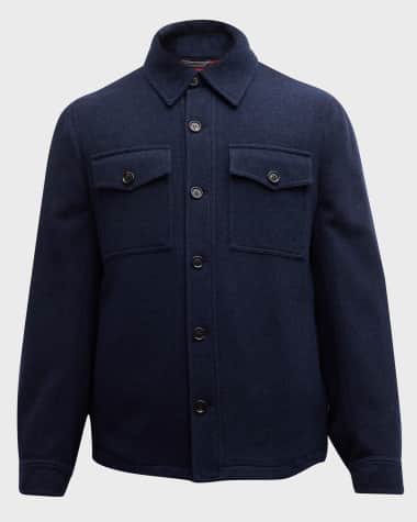 Brunello Cucinelli Men's Cashmere Overshirt