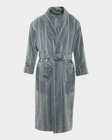 Majestic International Men's Ultra Lux Jacquard Shawl Robe