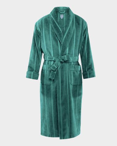 Majestic International Men's Ultra Lux Jacquard Shawl Robe