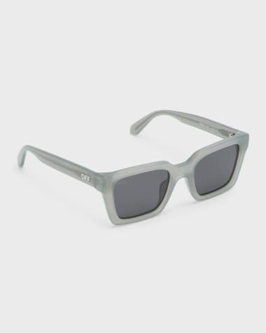 Off-White - Catalina Square-Frame Acetate and Gold-Tone Sunglasses Off-White