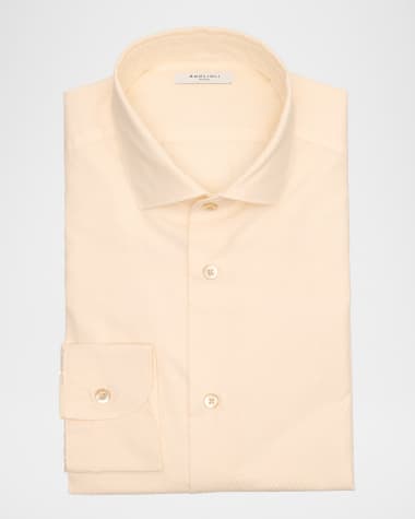 Boglioli Men's Textured Cotton Dress Shirt