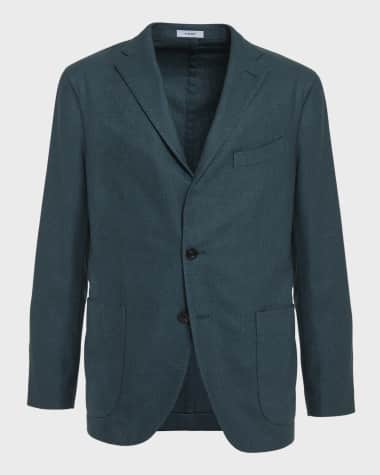 Boglioli Men's Patch-Pocket Solid Blazer