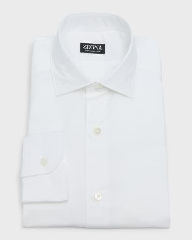 ZEGNA Men's Premium Cotton Dress Shirt
