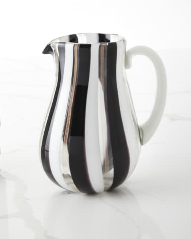 Neiman Marcus Stripe Pitcher