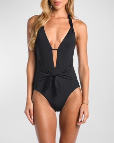 Sunshine 79 Fantasy Vacation One Piece Deep V Plunge Swimsuit - Beach House  Gift Boutique