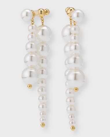 Cult Gaia Loreli Pearly Statement Earrings