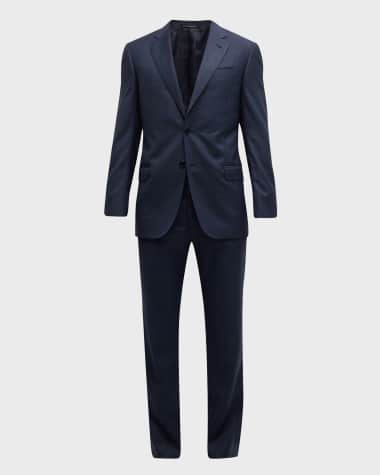 Emporio Armani Men's Windowpane Wool Suit