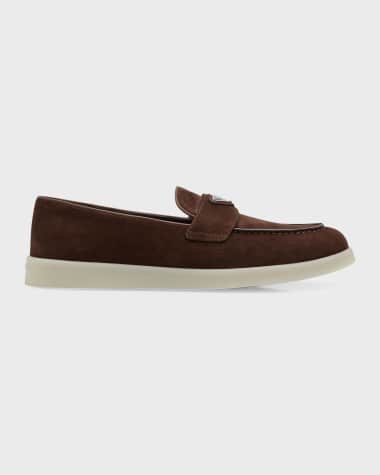 Prada Saint Tropez Suede Loafers