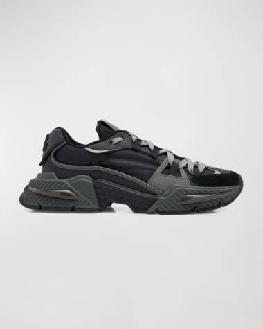 Dolce&Gabbana Men's Airmaster Mixed-Media Low-Top Sneakers