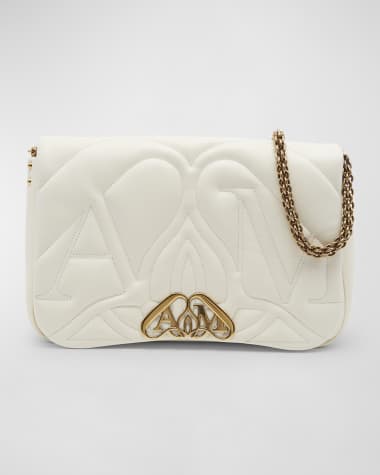 Alexander McQueen Seal Padded Leather Crossbody Bag