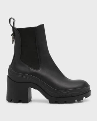 Moncler Envile Calfskin Chelsea Ankle Boots