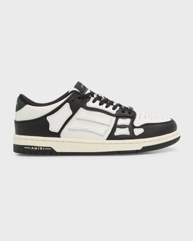 Amiri Skel Bicolor Leather Low-Top Sneakers