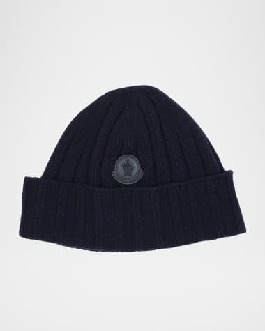 Moncler Men's Ribbed Wool Beanie