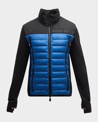 Moncler Grenoble Men's Combo Knit Puffer Down Jacket