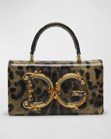 Dolce&Gabbana DG Girls Leopard Top-Handle Bag