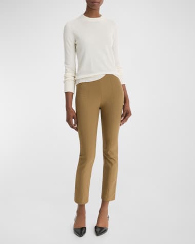 Vince High-Waist Stitched-Front Leggings