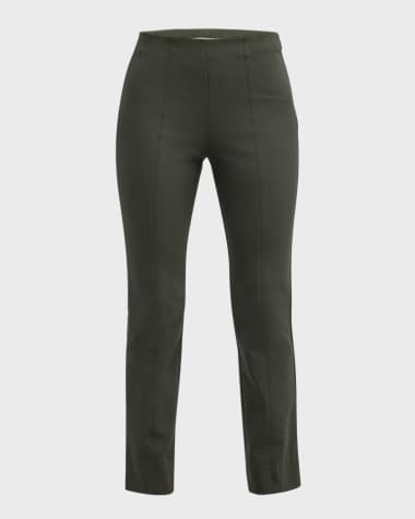 Vince High-Waist Stitched-Front Leggings