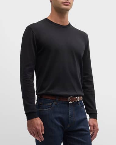 Ralph Lauren Purple Label Men's Fine-Gauge Cotton Sweater