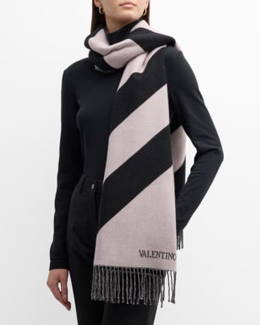 Valentino Garavani Chevron Cashmere Stole