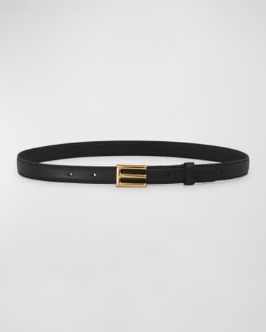 Etro Monogram Buckle Leather Belt