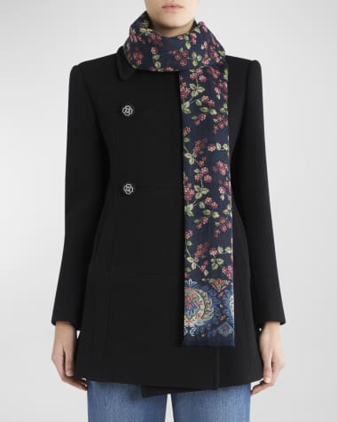 Etro Delhy Berry Cashmere Scarf