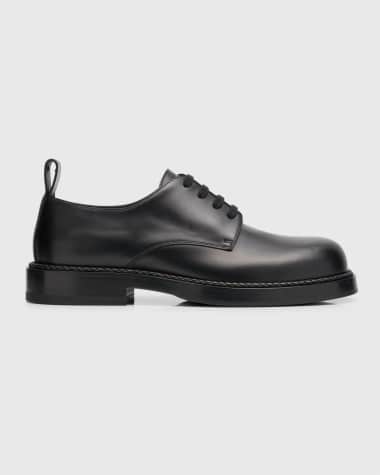Bottega Veneta Men's Strut Leather Derby Shoes