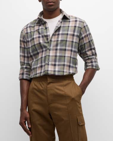Louis Vuitton Monogram Short-sleeved Chambray Shirt Indigo. Size L0