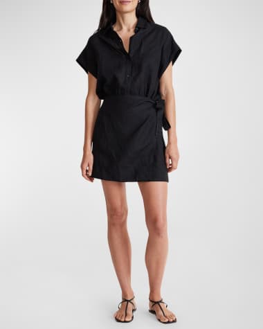 Apiece Apart Catania Wrap Linen Shirtdress