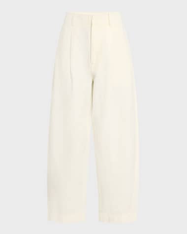 Apiece Apart Bari Cropped Wide-Leg Pants