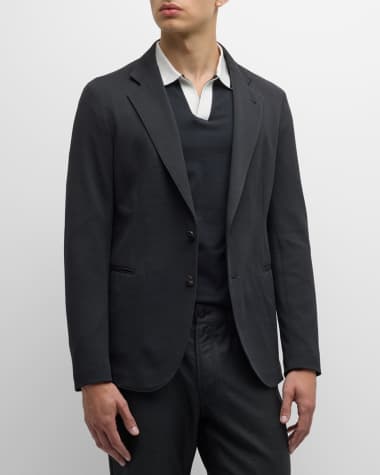 Louis Vuitton Black Linen Two Button Blazer L