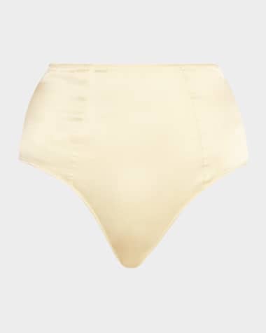 Kiki De Montparnasse Tous Les Jours High-Rise Stretch Silk Panties