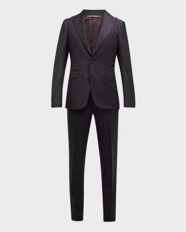 Canali Men's Tonal Check Wool Suit