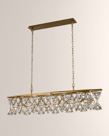 Allegri Crystal by Kalco Lighting Triangulo Island Light