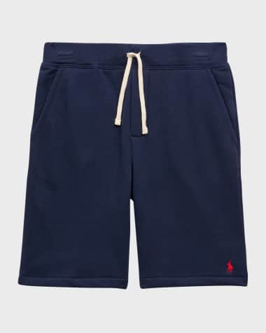 Ralph Lauren Childrenswear Kid's Embroidered Pony Fleece Shorts, Size S-XL