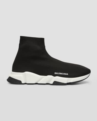 Balenciaga Men's Speed Mid-Top Trainer Sock Sneakers