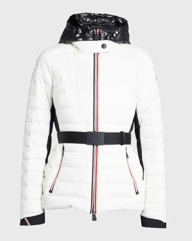 Moncler Grenoble Bruche Contrast Belted Puffer Jacket