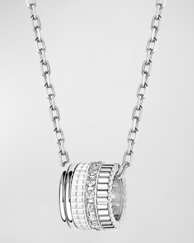 Boucheron Quatre 18K White Gold White Edition Pendant Necklace