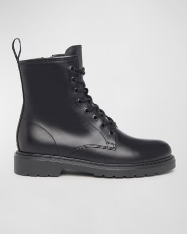 NeroGiardini Clean Calfskin Combat Booties