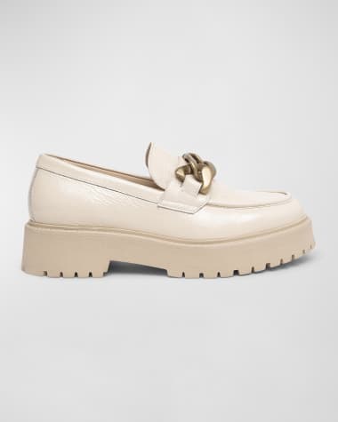 NeroGiardini Patent Chain Casual Loafers