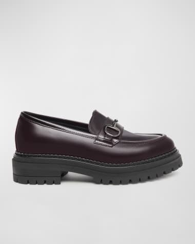 NeroGiardini Leather Bit Strap Loafers