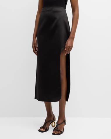 By Malene Birger Wick Cutout Midi Skirt