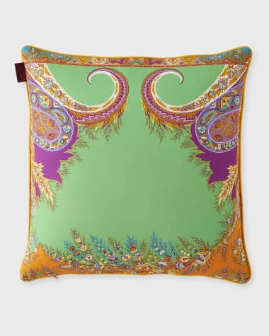 Etro Rajasthan Decorative Pillow, 18" Square