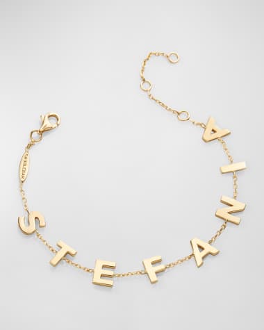 BaubleBar 18K Gold-Plated Custom Spaced Letter Name Bracelet